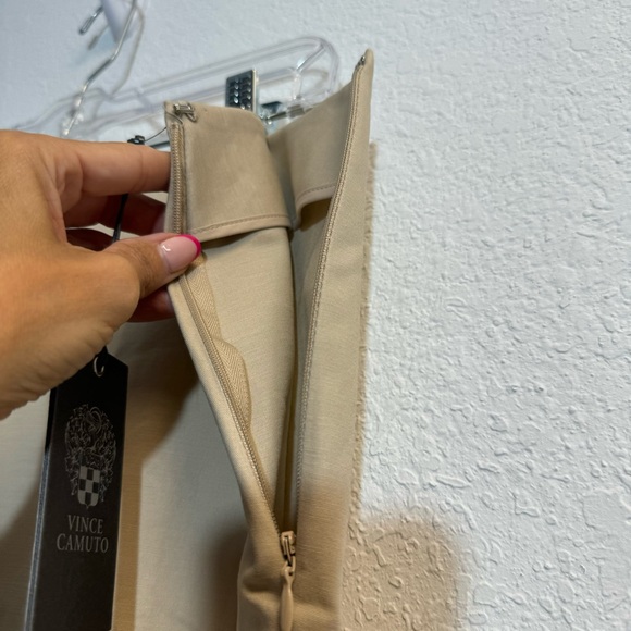NWT Vince Camuto High Rise Tan Slacks Pants Womans 14 - Picture 3 of 8